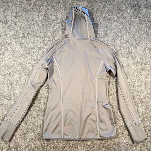 Athleta Hoodie XS Womens Gray Pullover Plush Tech Running Athletic - Picture 2 of 13